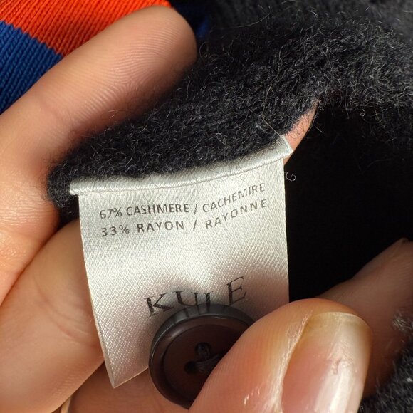 Kule The Sinclair Cashmere Cardigan Sweater Black Size Small - Picture 8 of 8